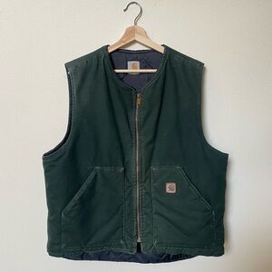 Carhartt Men’s Sandatone Duck Arctic Quilt Lined Vest